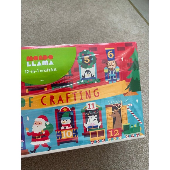 Mondo Llama 12 Days of Crafting Kids Christmas Holiday Ornaments DIY Art Set NIB - Picture 7 of 7